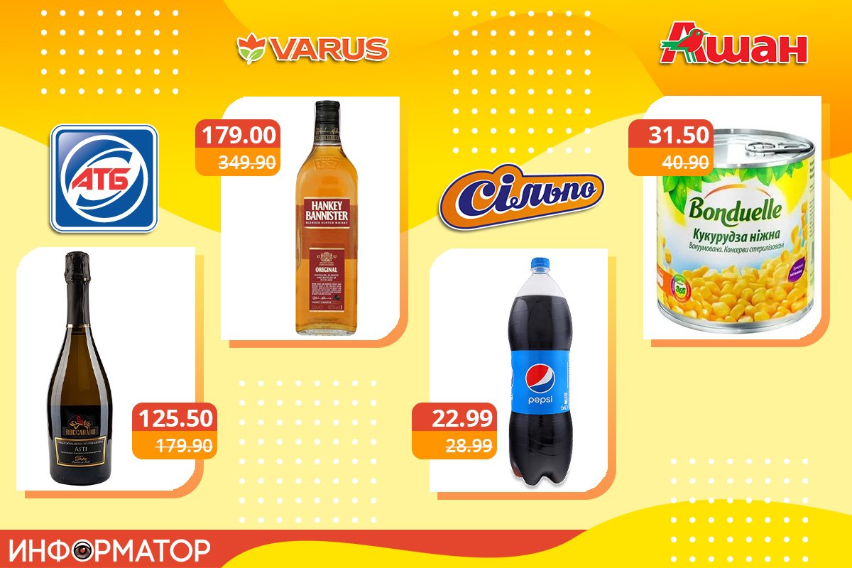 Акции на продукты в супермаркетах Днепра на Новый год 1