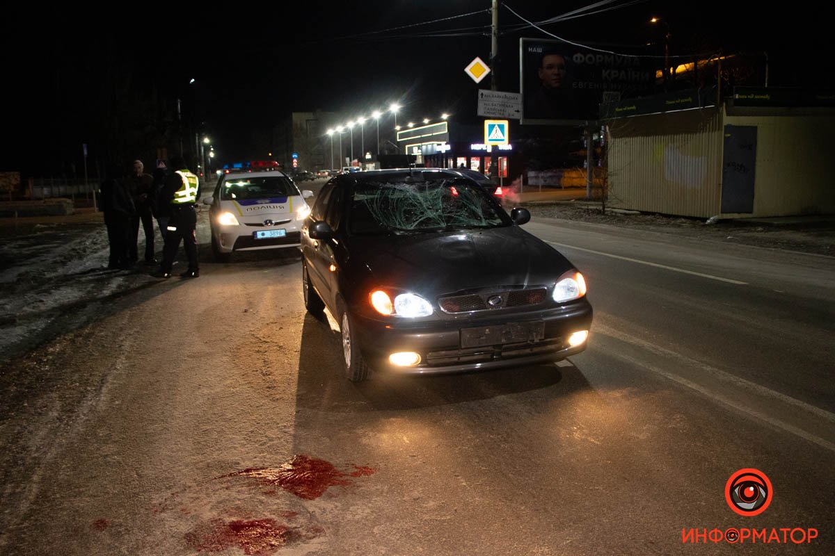 В Днепре на Батумской Daewoo Lanos сбил мужчину 6