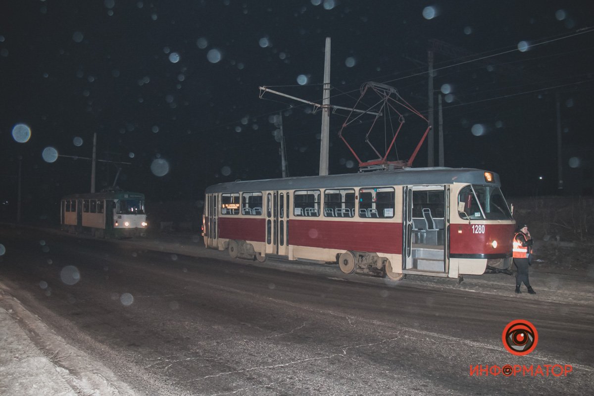 Движение трамваев на данном участке временно заблокировано