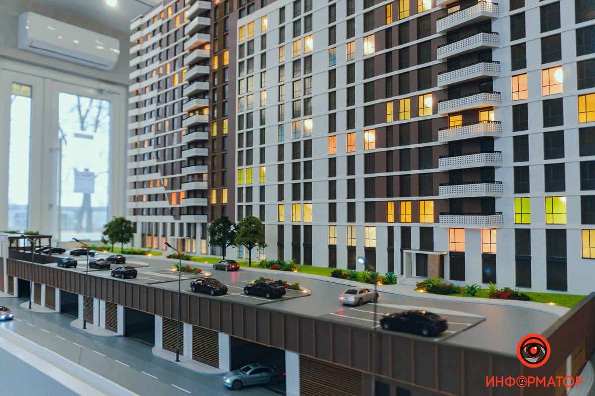 В Днепре напротив яхт-клуба "Сич" строится многофункциональный комплекс бизнес-класса PEYOT 3