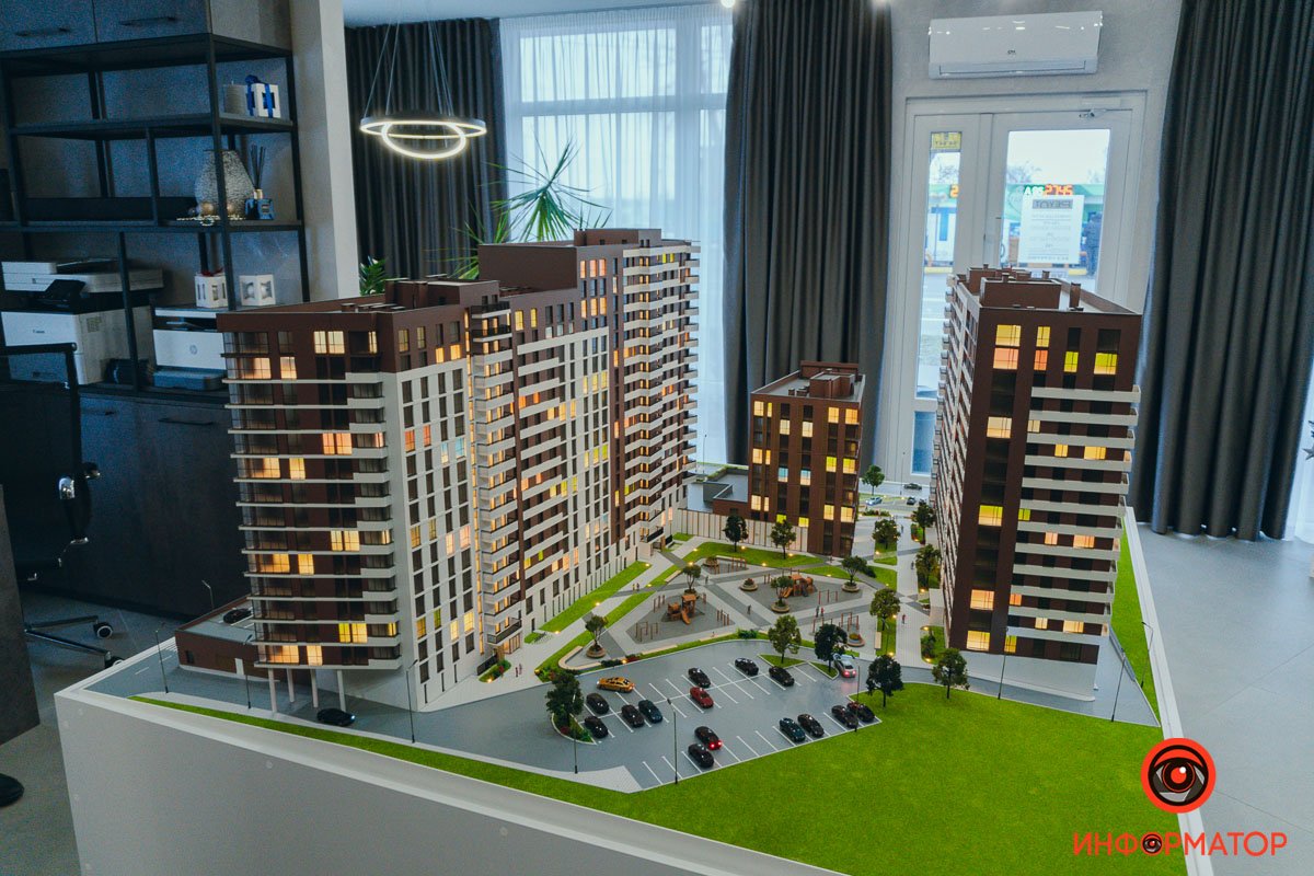 В Днепре напротив яхт-клуба "Сич" строится многофункциональный комплекс бизнес-класса PEYOT 4