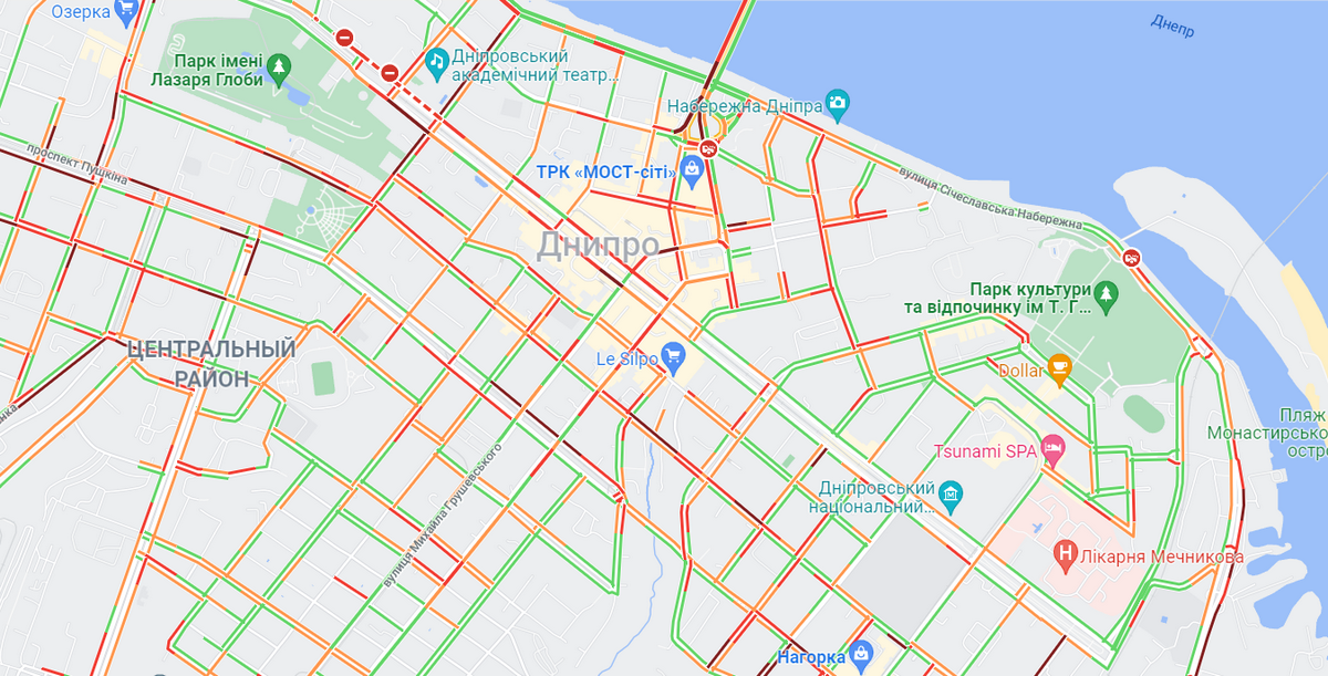 Пробки на правом берегу Пробки на правом берегу