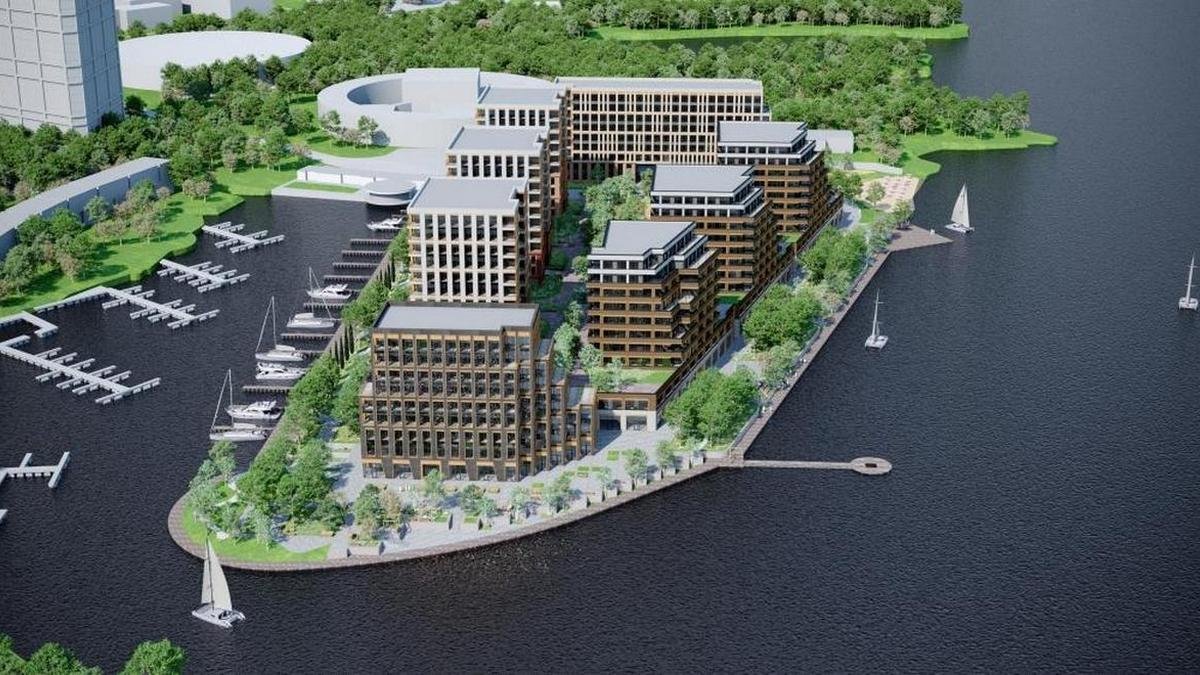 Свой пляж и яхт-клуб: в Днепре на Набережной Победы появится квартал, окруженный водой 6