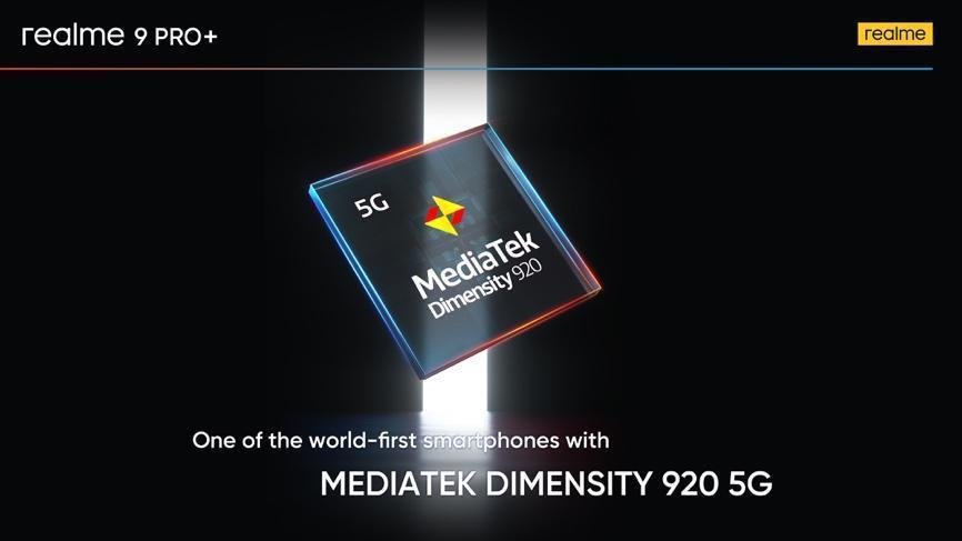realme анонсирует серию 9 Pro 5G, которая одной из первых получит процессор MediaTek Dimensity 920 5G 1