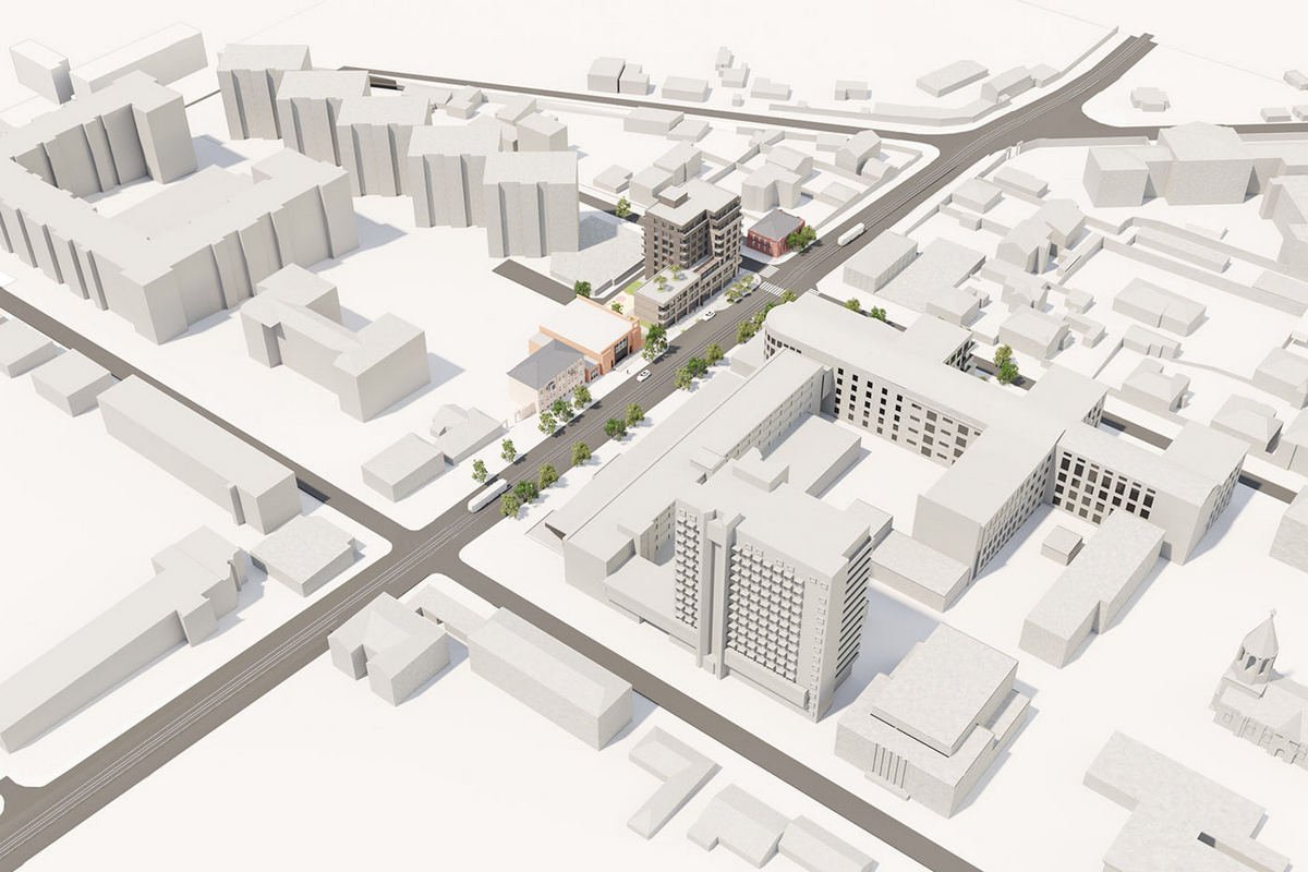 Напротив Приднепровской государственной академии строительства и архитектуры