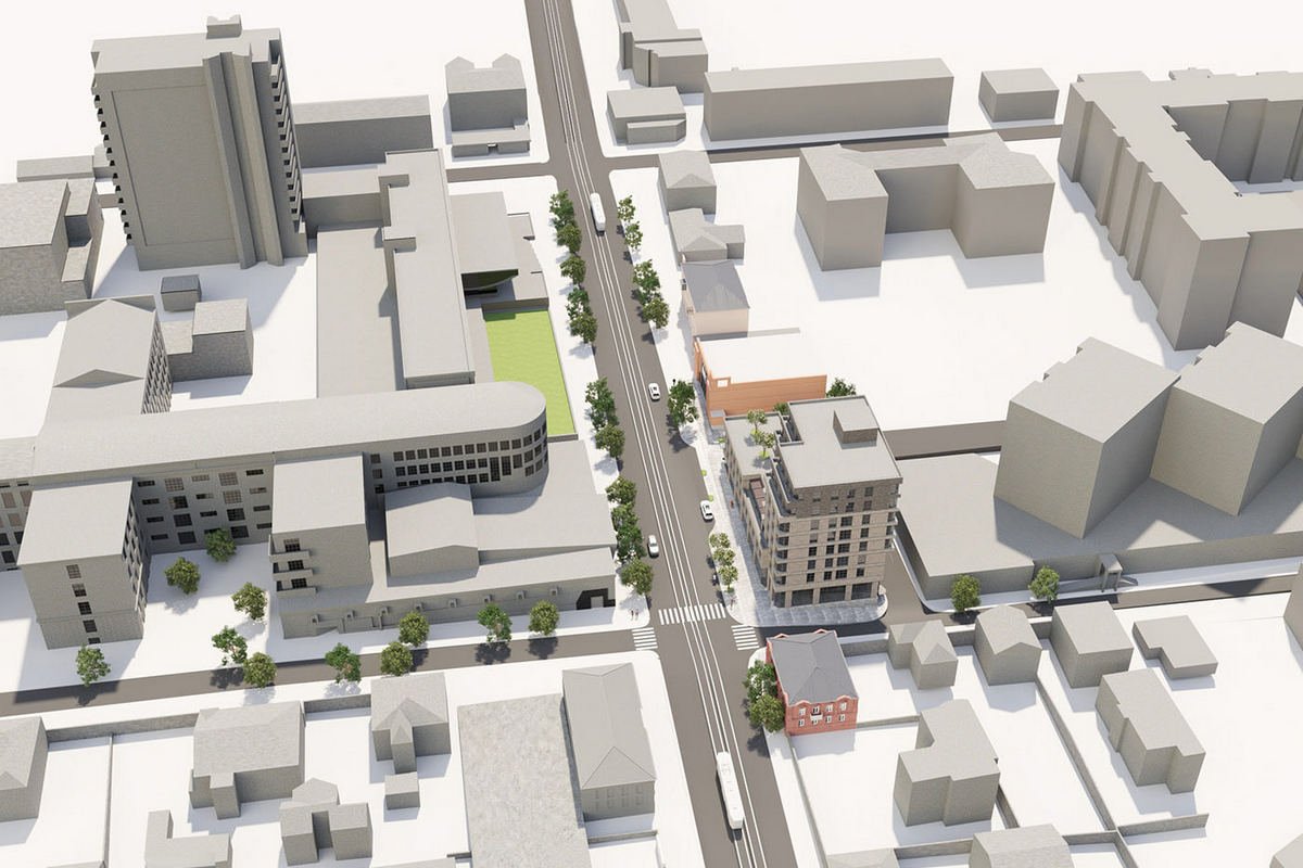 Здание остается 8-этажным