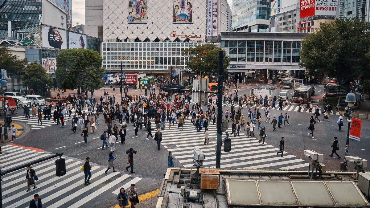 Сибуйский диагональный пешеходный переход в Токио