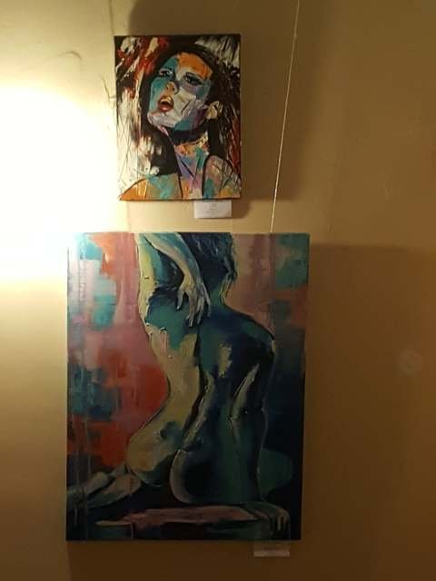 Картина на выставке