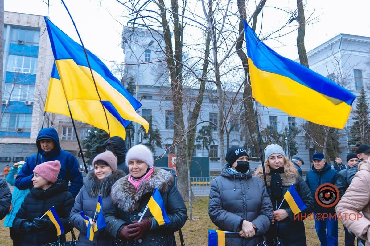 Собрались сотни жителей Днепра