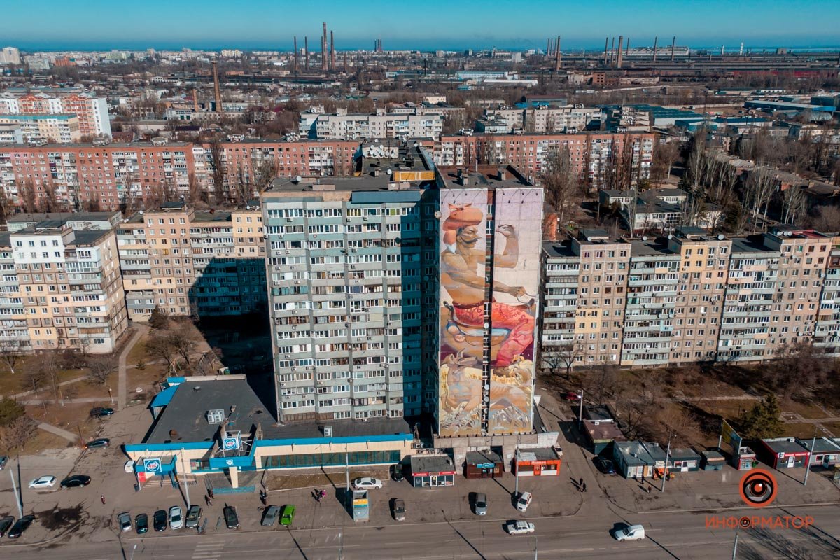 Еще один мурал в восточном стиле