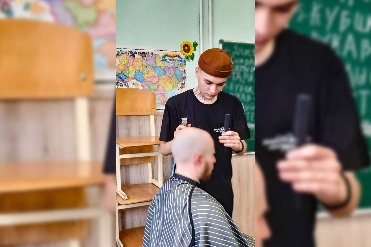 Барберы из Днепра бесплатно стригут военнослужащих 5