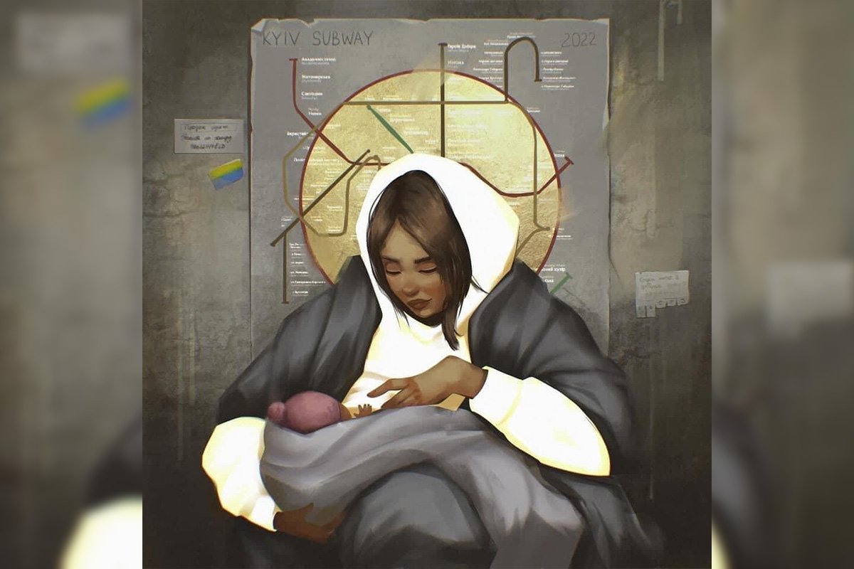 Картина художницы из Днепра стала иконой в католическом храме Неаполя 3