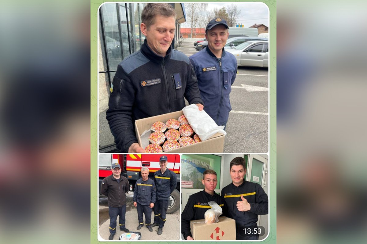 Мы поздравили также полицейских и спасателей