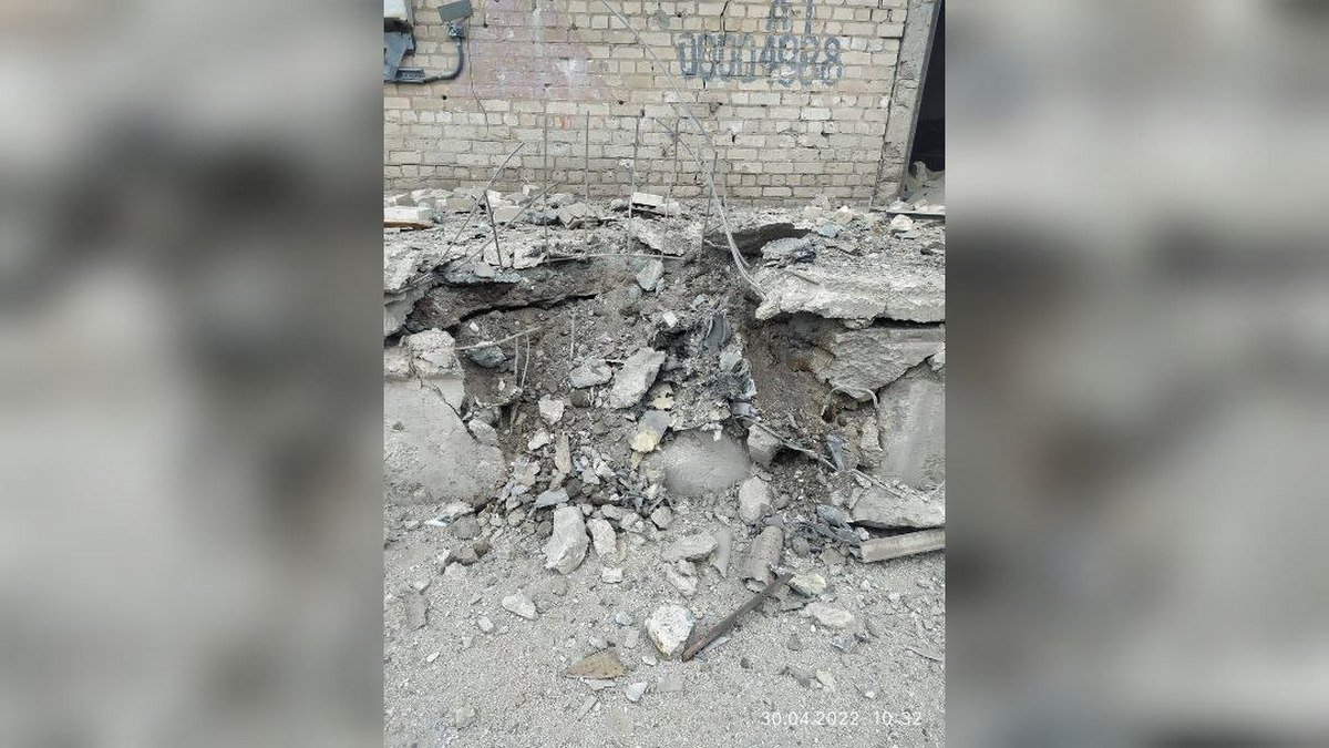 Ракета попала в старую промзону