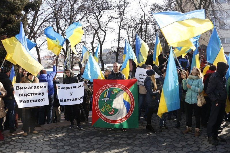 Активисты вышли на митинг с требованием отстранить главу Нацполиции Днепра (ФОТО, ВИДЕО) 5