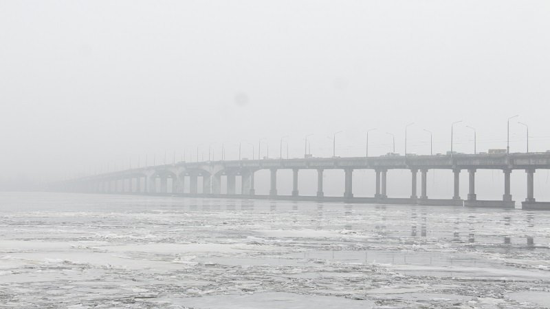 Днепр охватил густой туман (ФОТО) 9