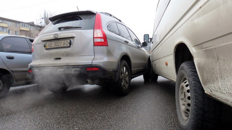 Огромная пробка на Слобожанском: столкнулись маршрутка и Honda (ФОТО) 9