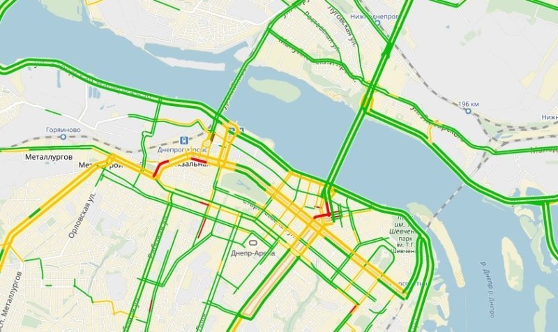 Днепр встречает Президента: в центре не работают светофоры 1