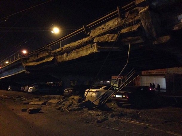 Наш мост тоже "устал" от времени: Филатов прокомментировал обвал Шулявского моста в Киеве 1