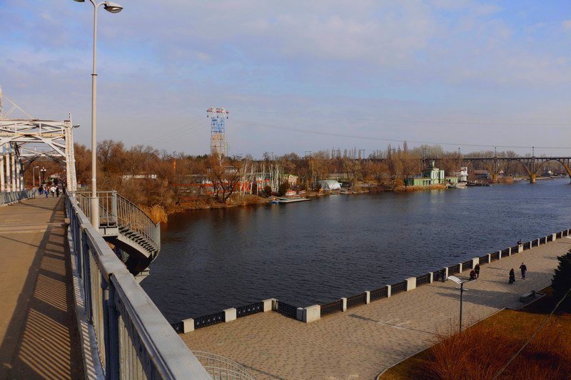 Было - стало: Днепр на немецких фотографиях времен Первой мировой и сейчас 4