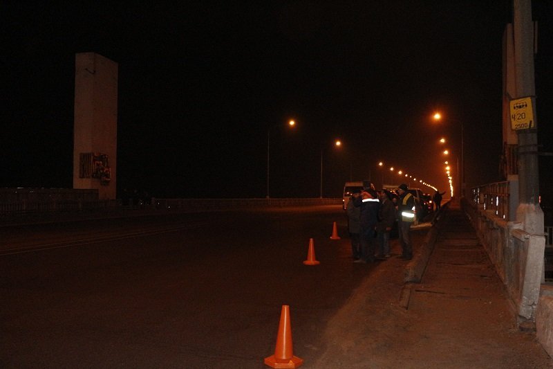 В Днепре снова перекрыли Новый мост 1