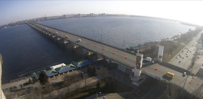 В Днепре снова перекрыли Новый мост 9