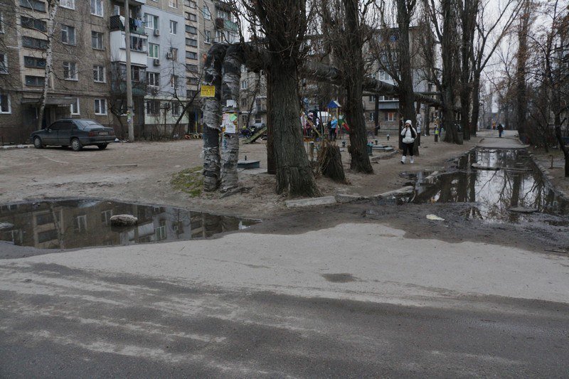 Второй всемирный потоп и бюрократия: двор на Северном регулярно заливает нечистотами 7