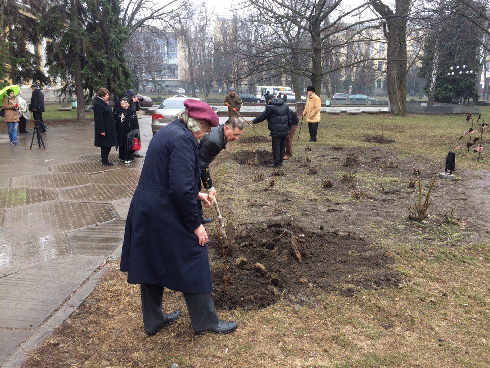 В Днепре высадили вишневую аллею в память о погибших бойцах АТО 6
