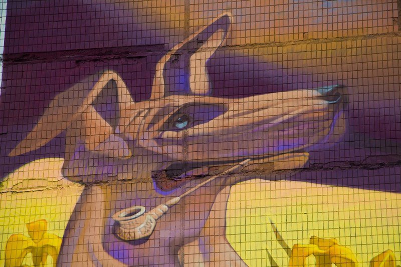 Усатый казак и собака с трубкой: в Днепре появился еще один патриотичный мурал 3