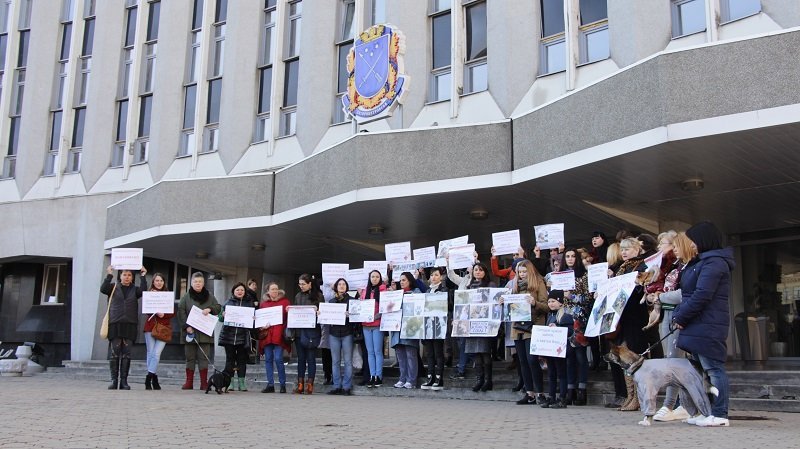 Днепряне вышли на митинг, чтобы защитить животных от живодеров 7