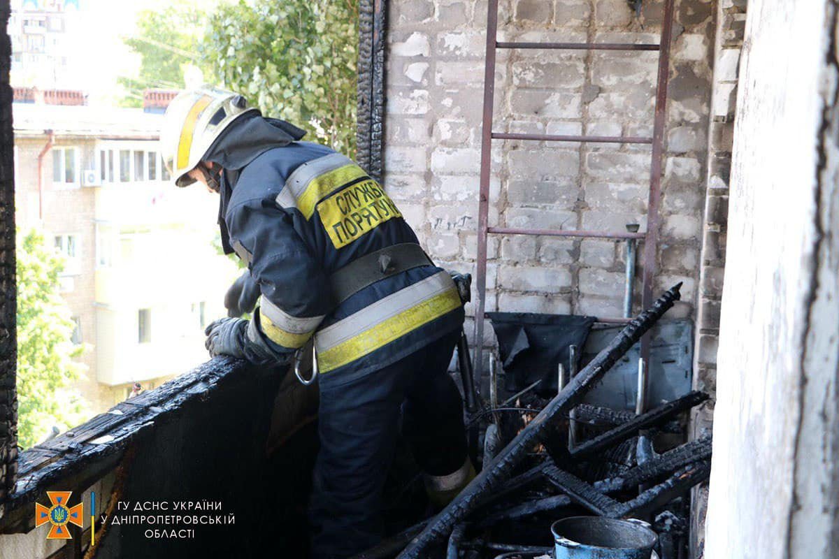 Горела квартира на 5-ом этаже 9-этажки