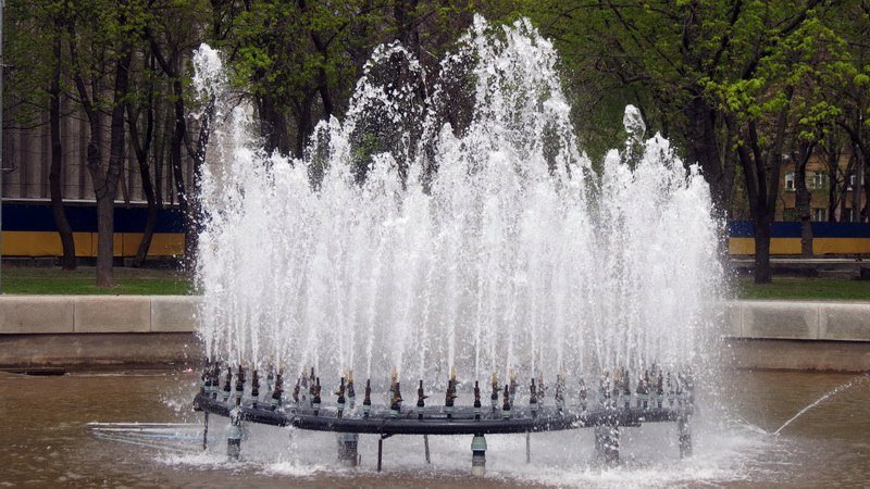 Выходной в Днепре: пустые улицы, одинокие фонтаны и цветущие магнолии 13