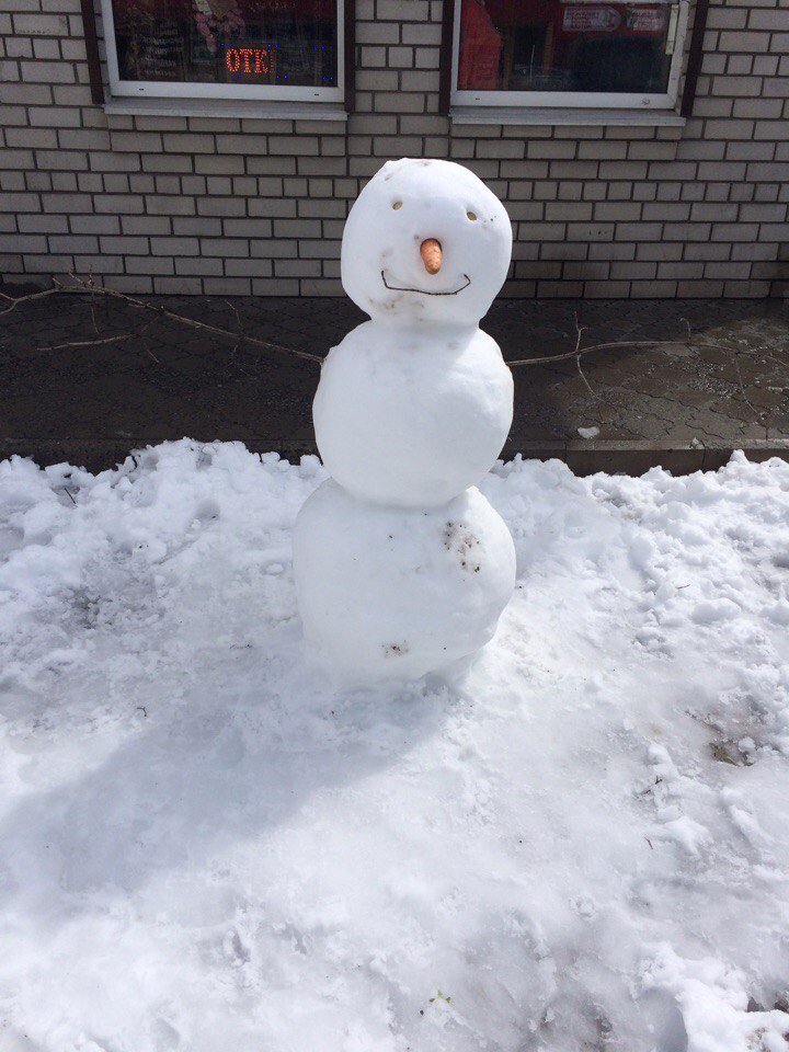 Днепр заполнился апрельскими снеговиками 3