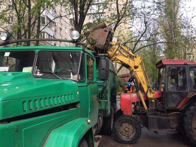 Борьба со стихией в фотографиях: как в Днепре убирали деревья после непогоды 19