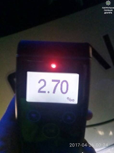Пьянству бой: в Днепре задержали очередного нетрезвого водителя 1