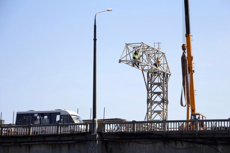 Как проходит ремонт Нового моста: устанавливают опоры 6