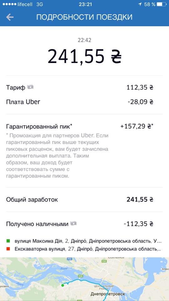 Сколько зарабатывают на Uber в Днепре: плюсы и минусы для пассажиров и таксистов 1