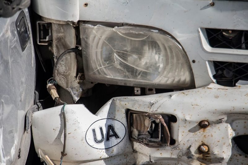 ДТП на Запорожском шоссе: столкнулись Opel Astra и грузовик Богдан 4