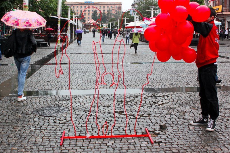 В Днепре прошла акция памяти жертв СПИДа 2