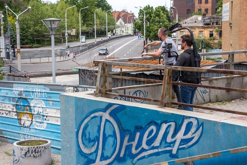 В Днепре снимают клип в поддержку футбольного клуба города 12
