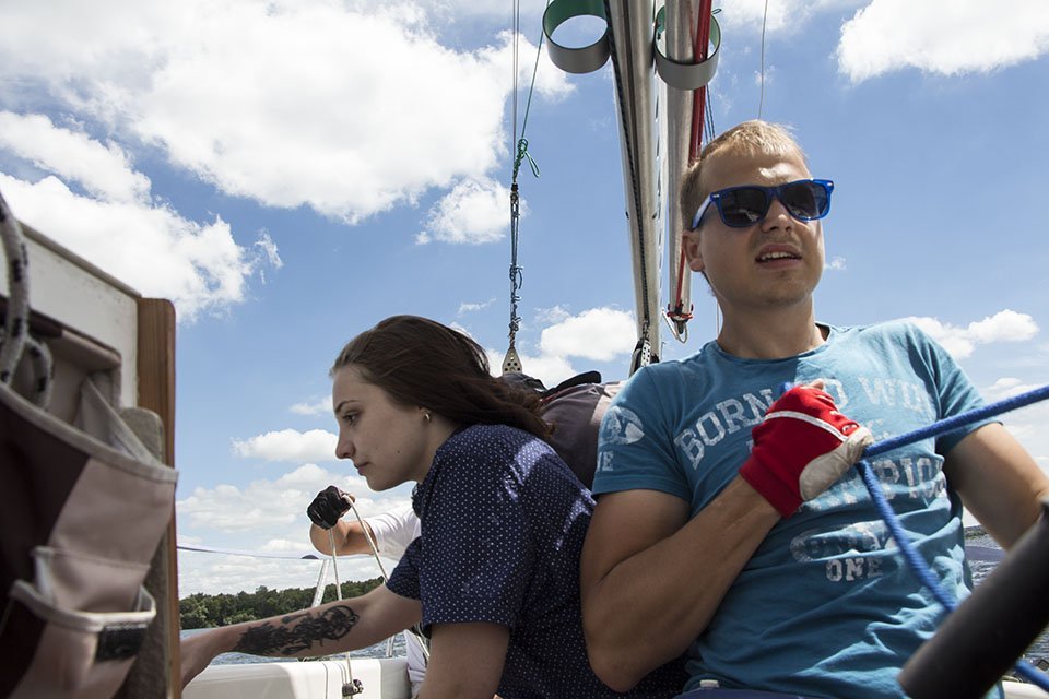 Ветер в парусах: в Днепре прошла регата "День журналиста" 19