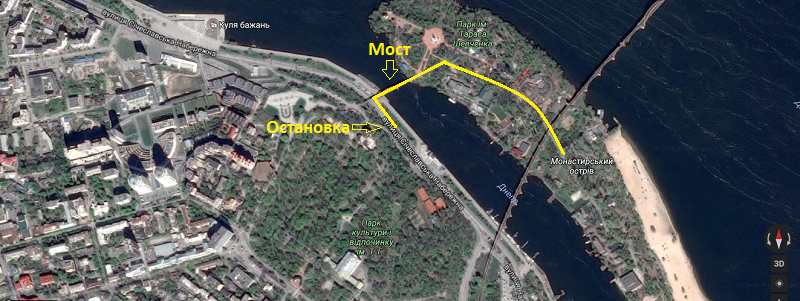 Где в Днепре отдохнуть на природе: Монастырский остров 1