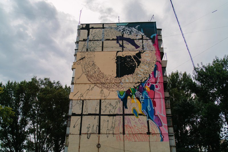 В Днепре стартовал фестиваль уличного стрит-арта "Mural Fest Dnipro" 1