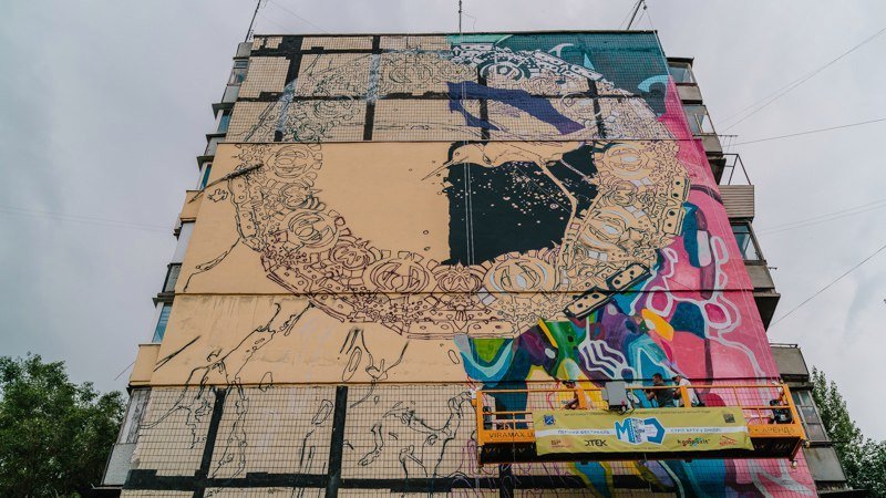 В Днепре стартовал фестиваль уличного стрит-арта "Mural Fest Dnipro" 9