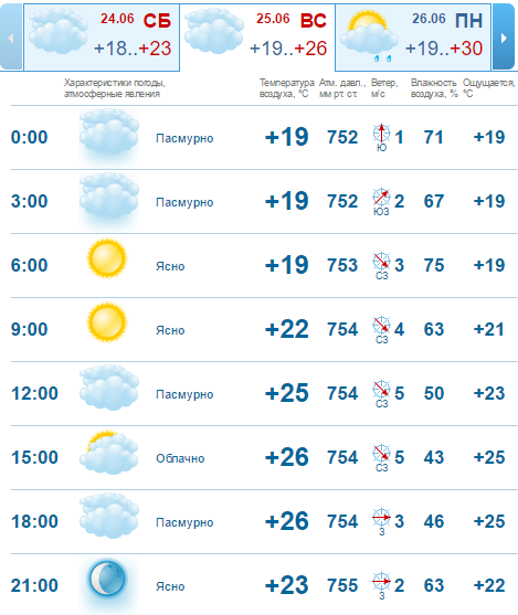 Погода на 25 июня: в Днепре будет то ясно, то пасмурно 2