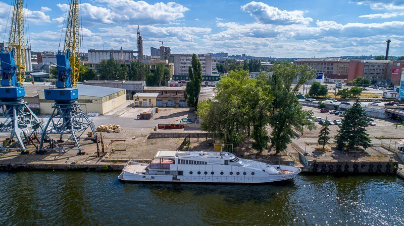 В Днепре заметили яхту Корбана: вид с высоты птичьего полета 2