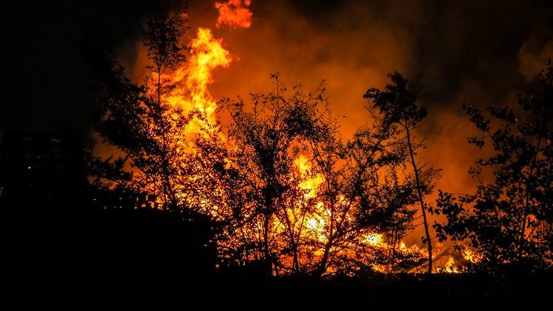Пожар на Осенней: появились фото и видео из эпицентра события 16