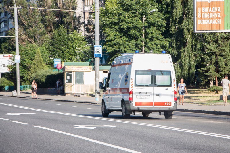 ДТП на Калиновой: скутер влетел в бок Toyota 5