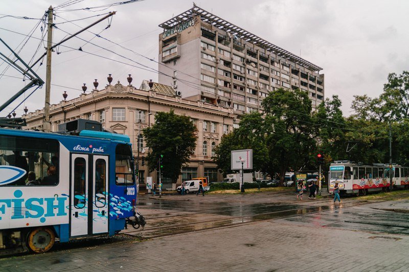 В Днепре пошел летний дождь: красивые фото непогоды 9