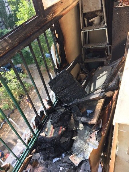 В Днепре во время пожара спасли пенсионера 2